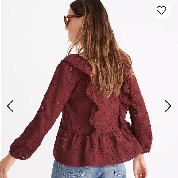 Madewell Eyelet Pom-Pom Top - Picture 2 of 11